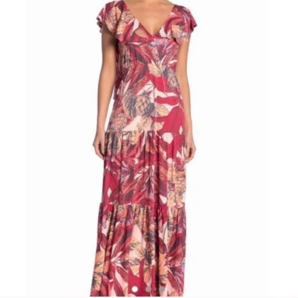 Maaji Red Floral Maxi Dress